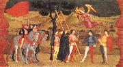 UCCELLO, Paolo Miracle of the Desecrated Host (Scene 4) aet painting